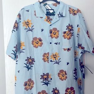 Roark Liquid Gold Classic Fit Short Sleeve Button Up.